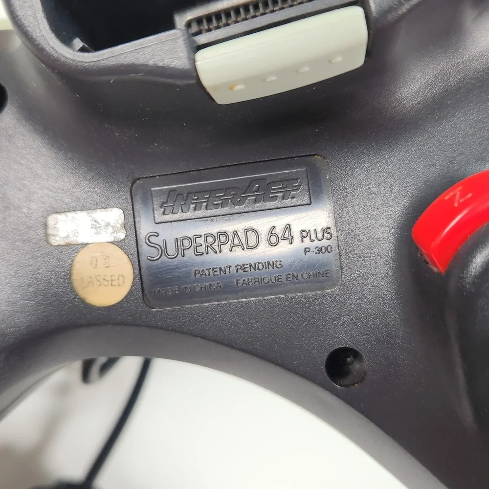 InterAct SuperPad 64 Plus Wired Controller Nintendo 64 N64 Gamepad Gray P-300